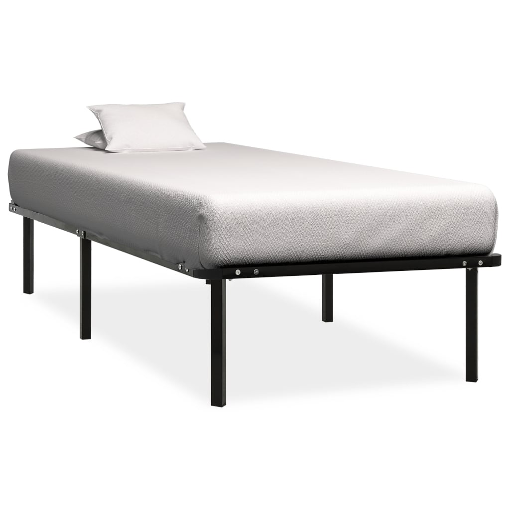 Schwarzer Metall-Bettrahmen 100 * 200 cm