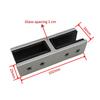 Stainless Steel Glass Clamp Clip 90 Degree Heavy Duty Glass Clip  For Railing