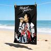 Michael Jackson Performance Stilvolles Digitaldruck Strandtuch Schnelltrocknend Saugfähige Decke für Strand Pool Fitnessstudio Reisen