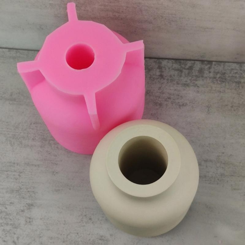 Silicone Flowerpot Mold Succulent Plants Cement Vase Resin Epoxy Mold Large Vase Gypsum Concrete Mold Handmade Craft
