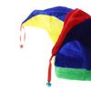 Clown Costume Hat Rainbow Color Halloween Props Cosplay Party Accessories Christmas Carnival Party Costume for Teenagers