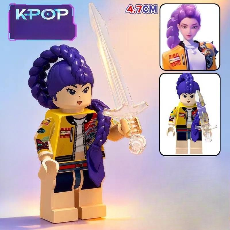 8 Stück Kpop Dämonenjäger Zusammenbau Bausteine, Rumi Mira Zoey Sussy Figuren Statuen, Sammlung für Mädchenfans Weihnachtsgeschenk