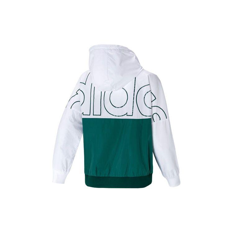 adidas Women s Colorblock Woven Hooded Jacket GQ3282 M