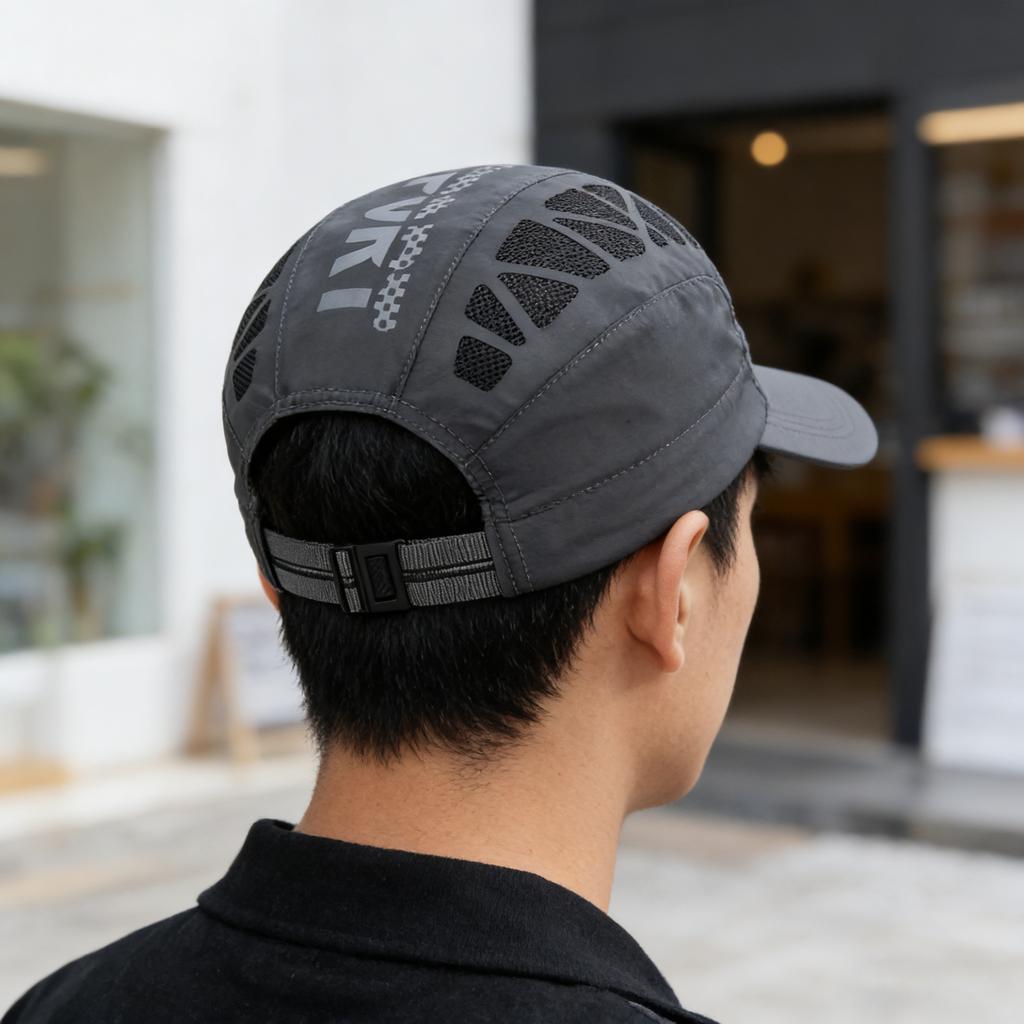 Sommer Neue Sportliche Buchstaben Sonnenhut Für Männer, Atmungsaktives Netz Schnelltrocknend Outdoor Sonnenschutz Baseballkappe