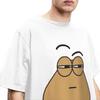 Confused Pou My Pet Alien Men Women T Shirt Anime Game The Maw Merchandise Vintage Tees T-Shirt Cotton Plus Size Clothing