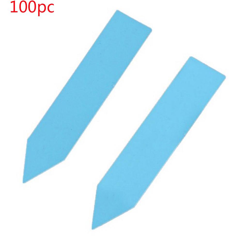 100 Pcs Plastic Plant Seed Labels Pot Nursery Garden Stake Tags 5cm x1cm