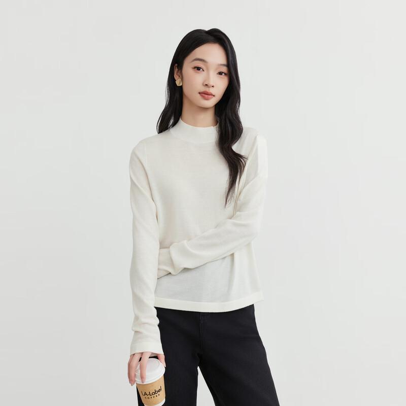 Elva' Island Women's Premium Round Neck Long Sleeve Knit Sweater