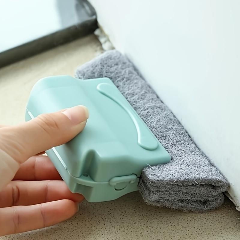 

5PCS Window Cleaning Kit with Sill Brush & 4 Sponge Pads, Reusable Cleaner for Indoor & Outdoor Home Use 3pcs