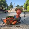 Carrot Farmer Resin Planter: Cute Animal Flower Pot for Outdoor Decor