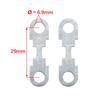 uxcell Flat Fuse Strip, 50A Flat Fuse Strip, Metal, Silver-Tone, For Cars, DC, 32V, Universal, 4 Pack