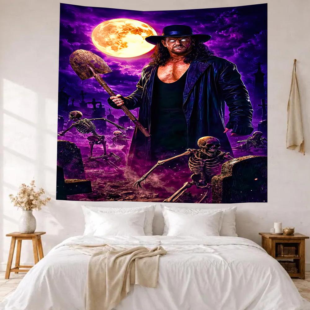 Undertaker1 Wall Decor Tapestry Art For Pet Memorial Birthdaywedding Party Backdrop Family Gift