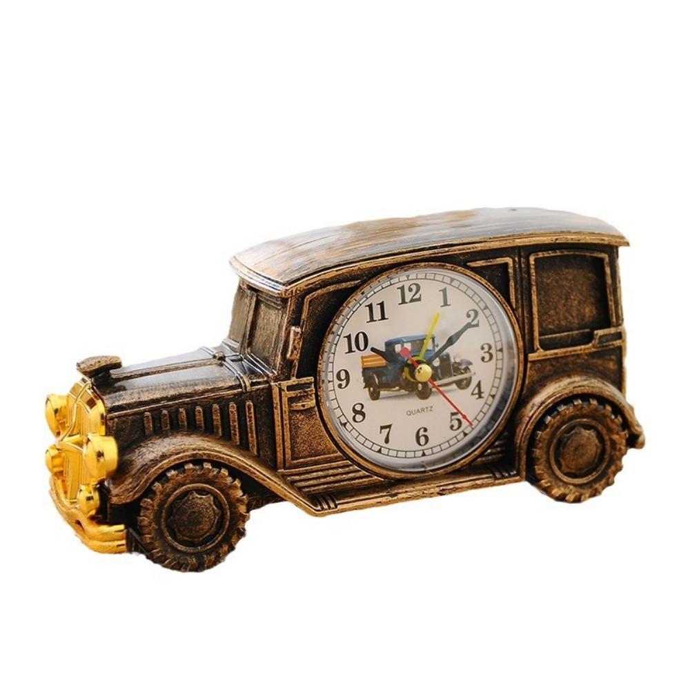 

Cute Car Alarm Clock Nostalgic Child Alarm Clock Vintage Classic Car Bedside Clock Student Style 5