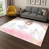 Ballet Girl Ballerina Fairy Cute Carpet Rug for Home Bedroom Living Room Sofa Doormat Decor,Kid Area Rug Game Non-slip Floor Mat