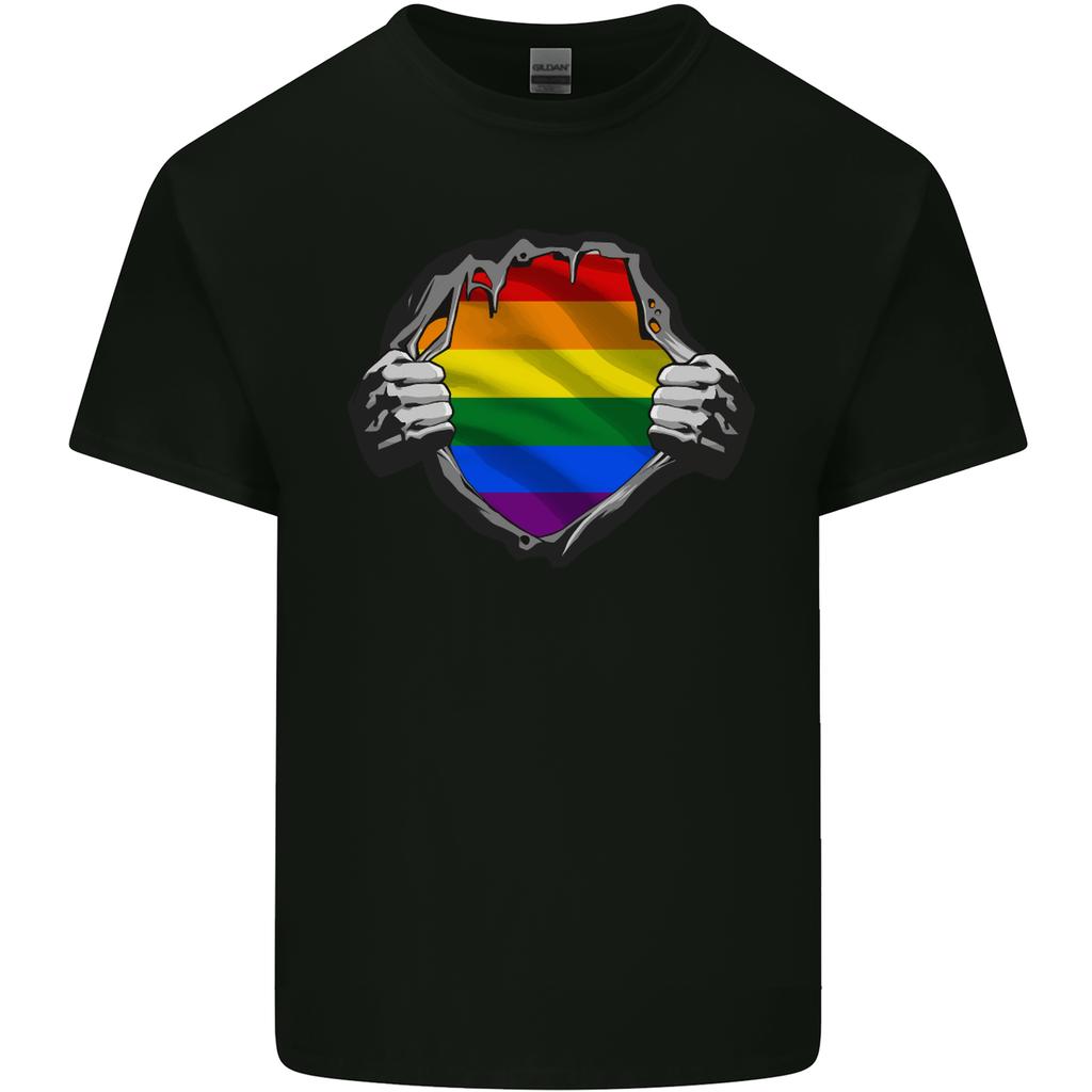 LGBT Rainbow Colours Pride Awareness Day Unisexs Light Cotton TShirt