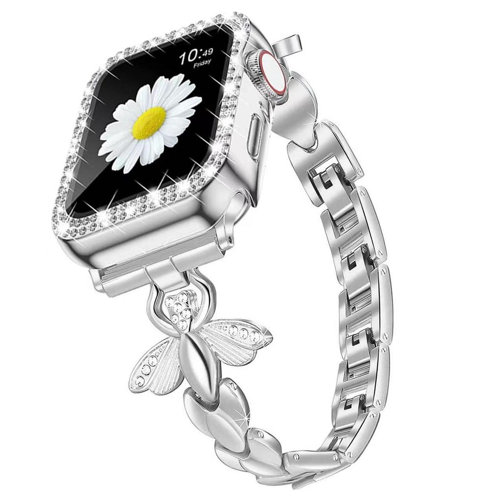 strap for iWatch s10 S9 46mm 42mm 45mm 41mm 49mm metal strap plastic Diamond protective case Apple Watch ultra Series 10 9 8 7 6 5 SE