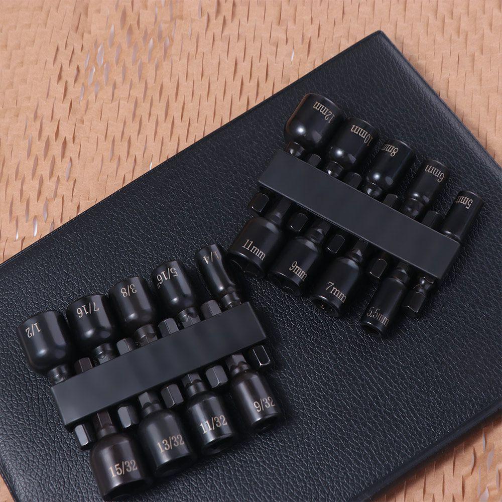 6mm Handle Impact Socket Metric/Inch Hexagonal Socket Hex Socket Sleeve  Electric Drill