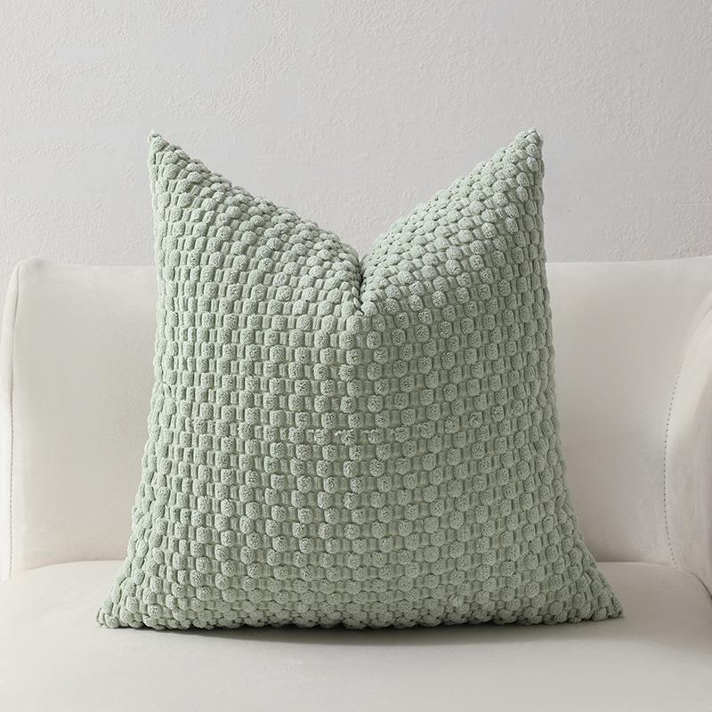 Soft Velvet Double-sided Design Sofa PILLOWS, Office Backrest PILLOWCASES, Bedside CUSHHION COVERS, Durable,  Bed Decoration.