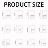 Press On Nail French Tip Square Nail Tips Fake Nail with Designs Artificial Acrylic Nail Full Cover Acrylic False Nail