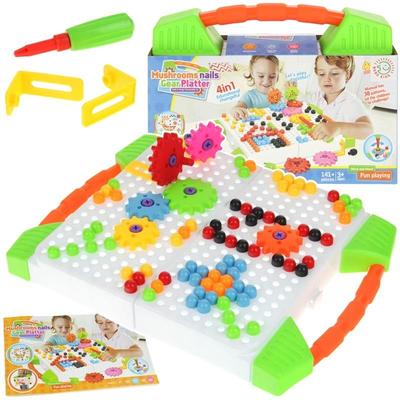 Building Blocks Creative Set In a Case for Screwing Screws and Screwdrivers