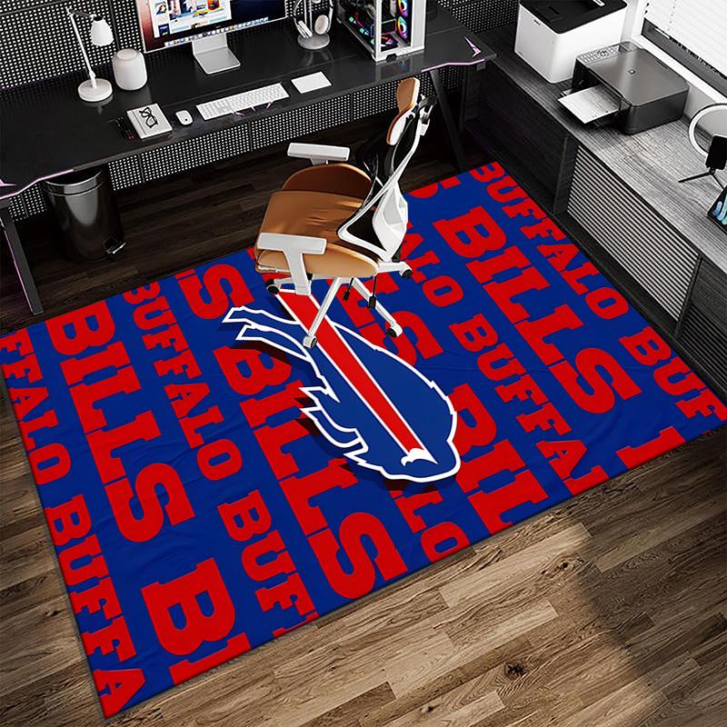 Buffalo Basketball Logo Carpet, Kitchen Rugs, Yoga Mat, Non-Slip Mats, Rug for Bathroom, Living Room Bedroom, Camping Rugs Christmas Gift