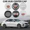 4 Pieces 67mm Car Wheel Center Hub Cap Rim Cover for Cadillac CT5 STS XLR CT4 GT4 SLS SLR XT6 Escalade XT4 XT5 SRX XTS ELR BLS