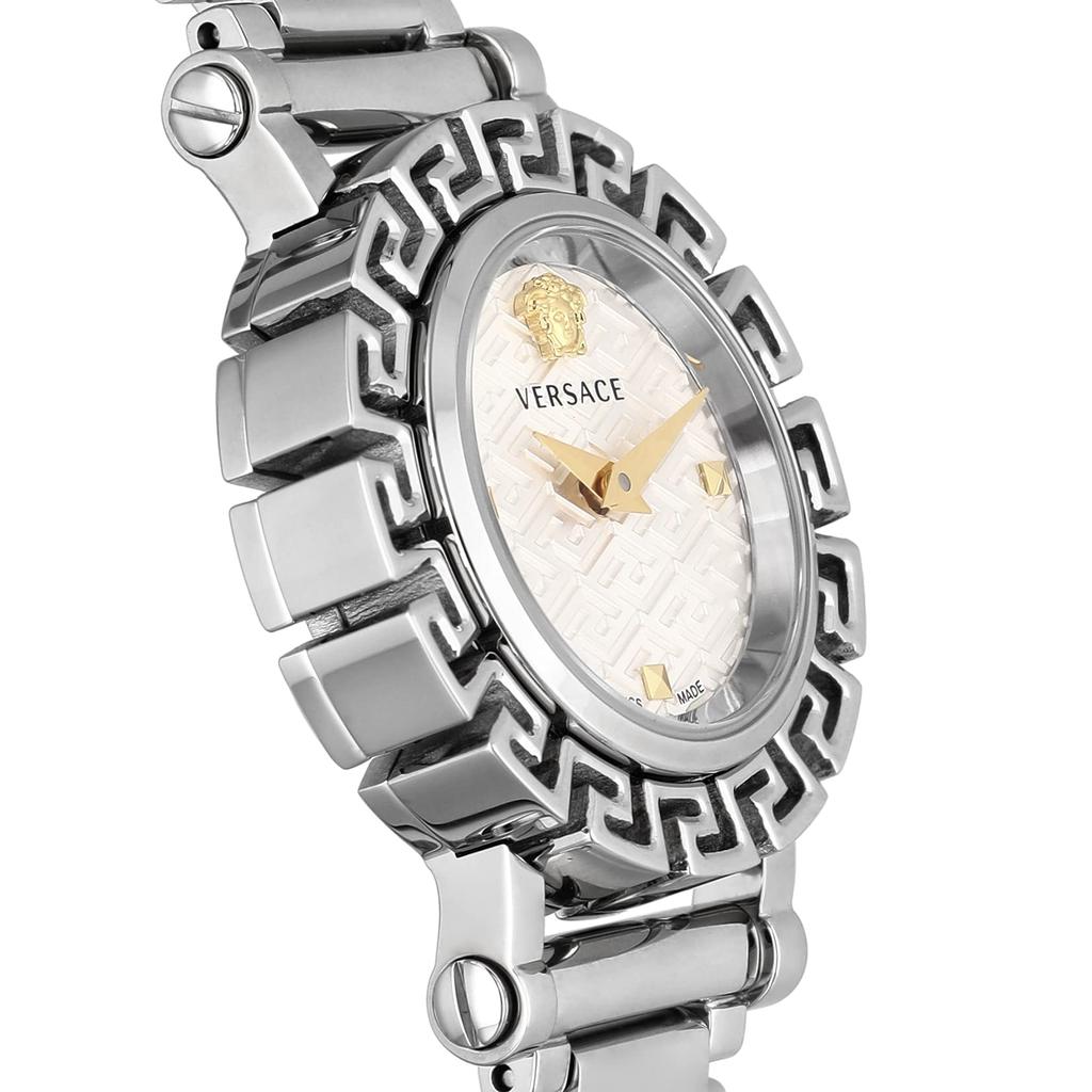 Hodinky GRECA GLAM Stříbrný ciferník Nerezová ocel Safírové sklo Quartz 30MM Švýcarské hodinky VE2Q00322 [Versace] Dámské [Položka]