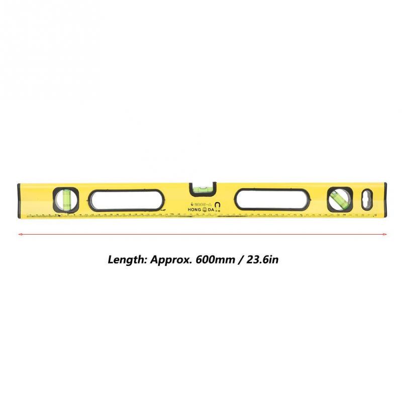 Digital Spirit Level 600mm Yellow High Precision Magnetic Aluminum Alloy Bubble Ruler Spirit Level Digital Spirit Level 600mm Yellow High Precision Magnetic Aluminum Alloy Bubble Ruler Spirit Level