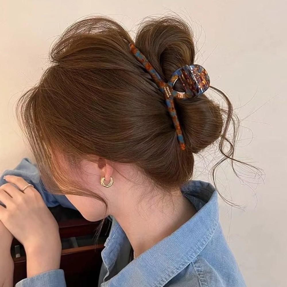 High-End Essigsäure Haarspangen Elegante Französische Große Spangen Geschenk Krabben Haarspangen Dame