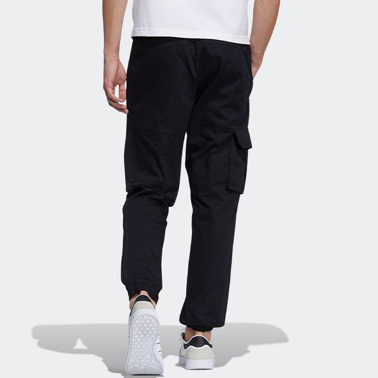 Adidas Neo Large Pocket Tapered Mid-Rise Knit Joggers Men Bottoms Black H45221