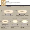 Nordic Modern Minimalist Cream Bubble Ceiling Light for Master Bedroom