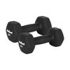 Cast Iron Hex Neoprene Dumbbells 2X6Kg For Exercise Training Fitness Rebel