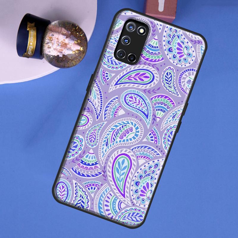 Floral Paisley Pattern Phone Case For Oppo A60 A40 A80 A16 A76 A96 A91 A15 A17 A74 A94 A54 A57S A18 A38 A58 A78 A98