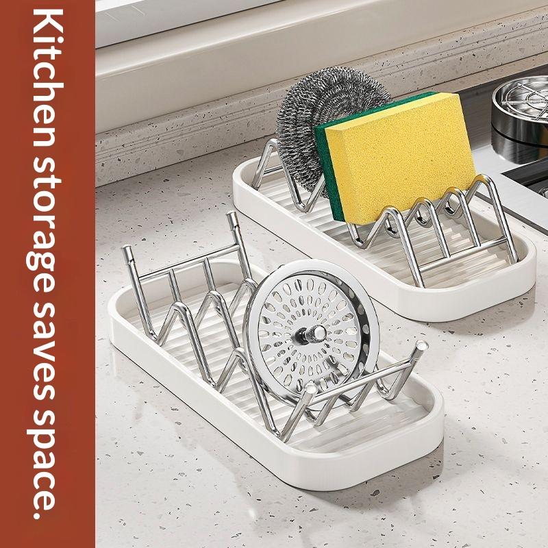 3 Grids Stainless Steel Soap Rack Student Dormitory Soap Moisture-Proof And Waterproof Sink Storage Rack Household