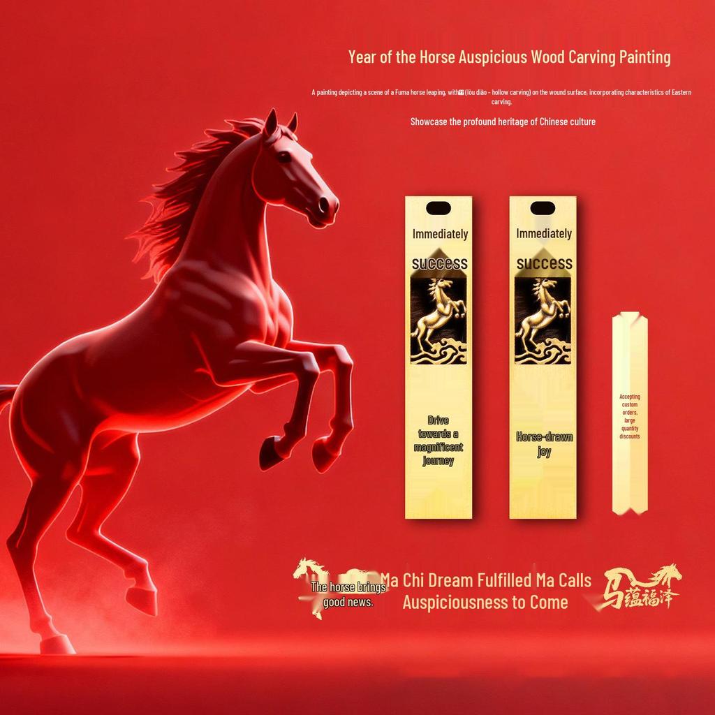 Custom Year of the Horse Zodiac USB Drive - Corporate Logo Souvenir & New Year Gift