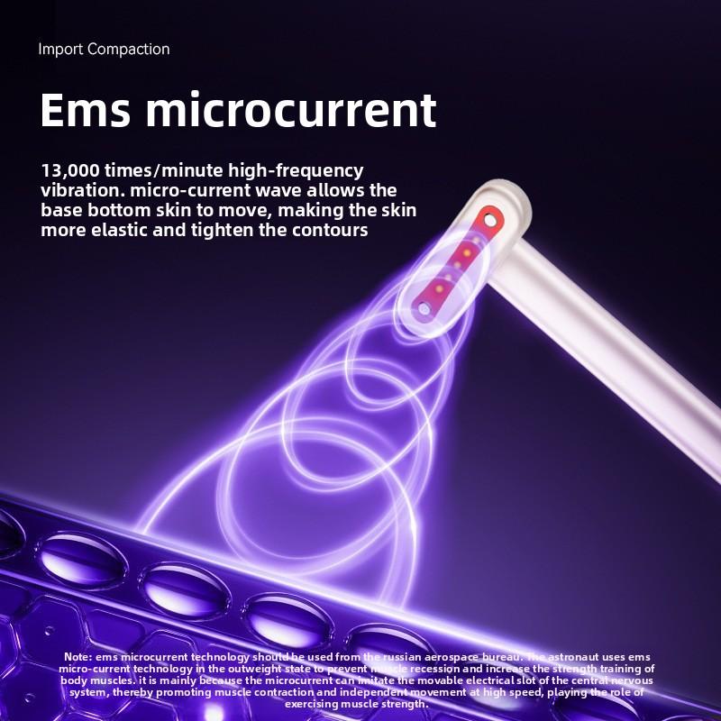 Haushalt EMS Mikrostrom Augen Schönheitsinstrument, Elektrisches Augenmassage Schönheitsinstrument, Tragbarer Fältchenreduzierer Augencreme Einschleuser