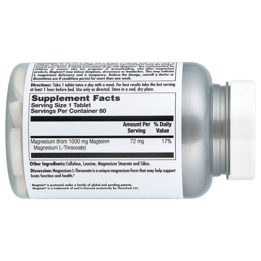 KAL Brain Magnesium L-Threonate, 60 Tablets