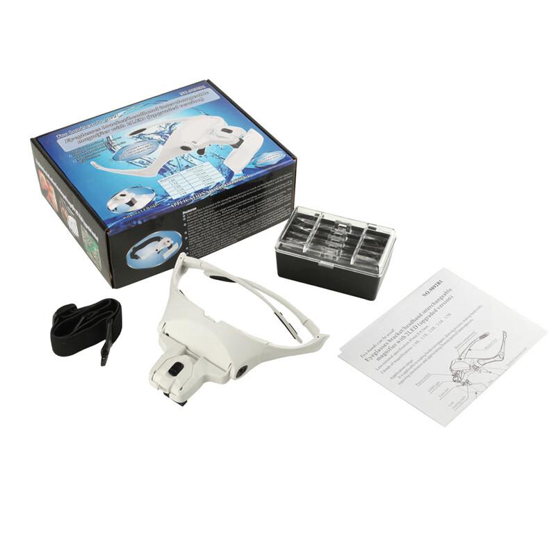 Miling Head-Mounted LED Magnifier
