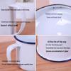 Vintage Enamel Tea Mug with Lid