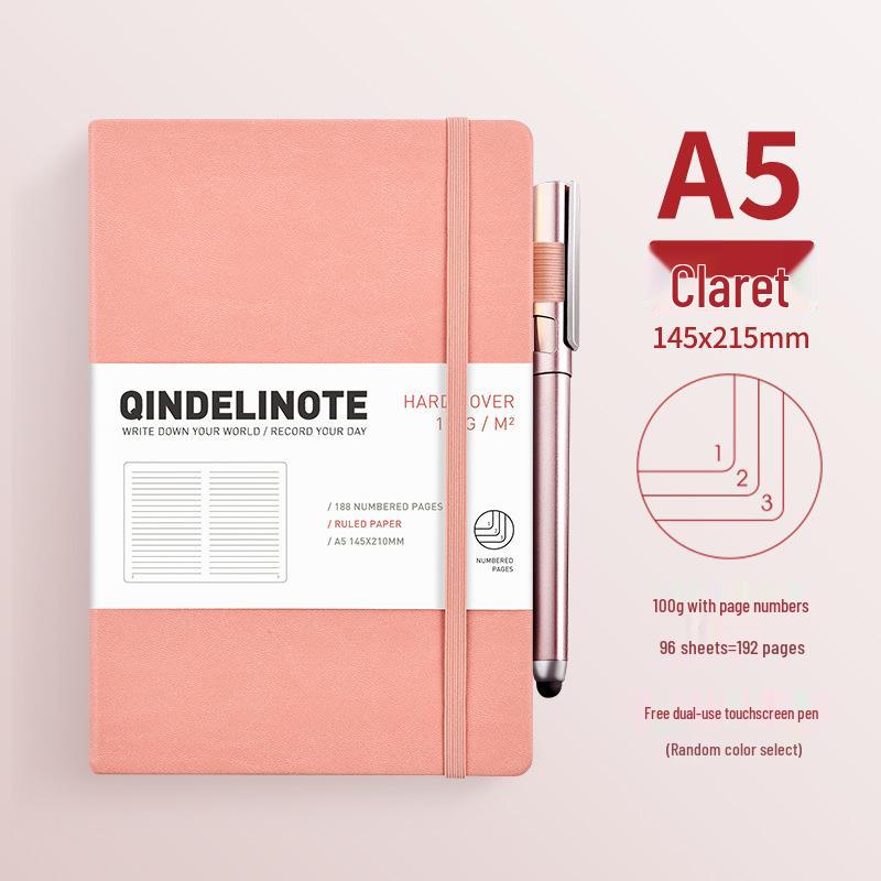 Custom A5 Business Journal with Logo вишневый розовый