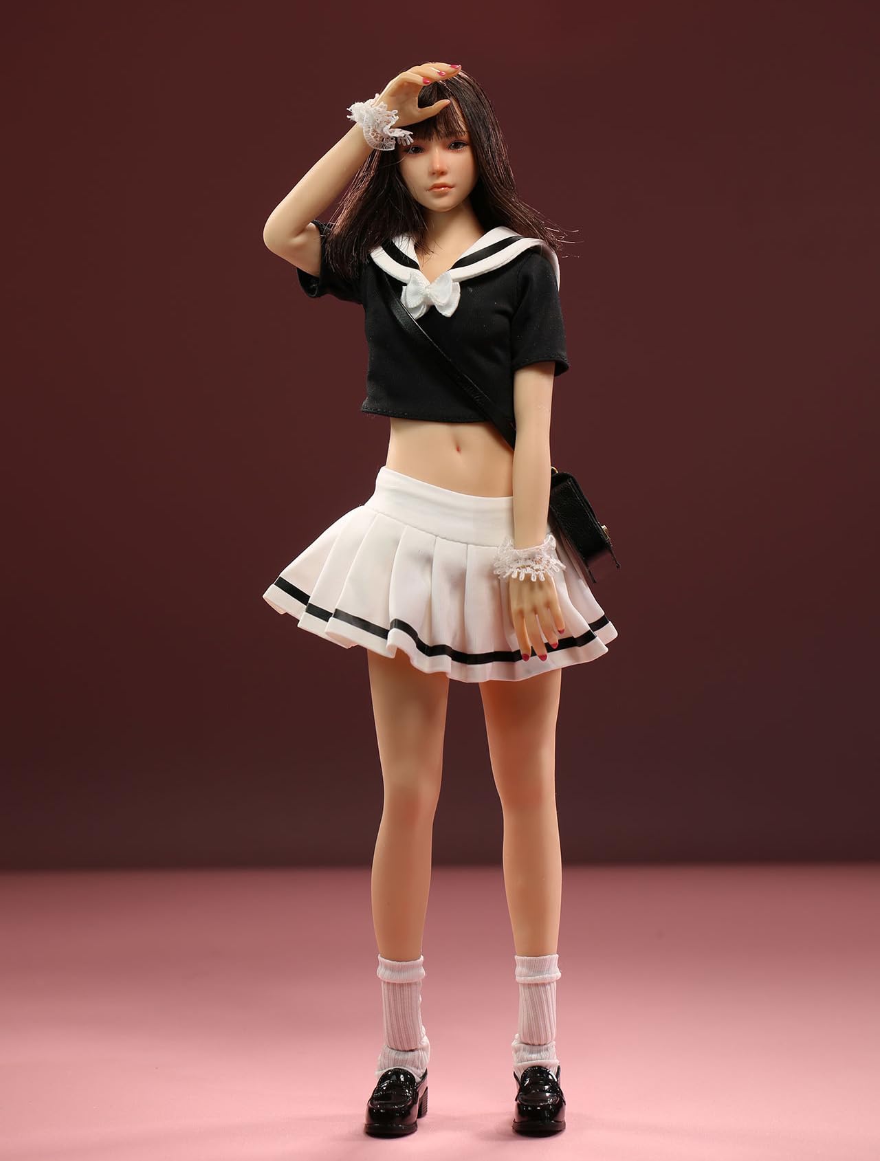 

[ADWOA] 1/6 Sexy Clothing, 1/6 Female Sexy School Uniform, JK Uniform, Fashion Top, Sexy Suit (Bodywork, Head, and Shoes Not Included)