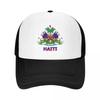 Haiti Sport Mesh Baseball Caps Women Printing Male Beach Dad Hat Snapback Cap