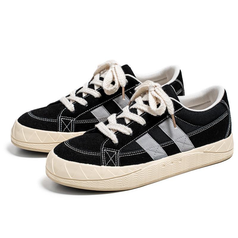 

Men s shoes summer 2025 new breathable flat bottom wear-resistant youth men s street leisure sports board shoes men s trendy shoes 39