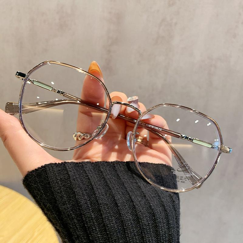 Ultralight TR90 Reading Glasses For Women Men Retro Polygon Round Eyeglass Frames Transparent Precription Glasses