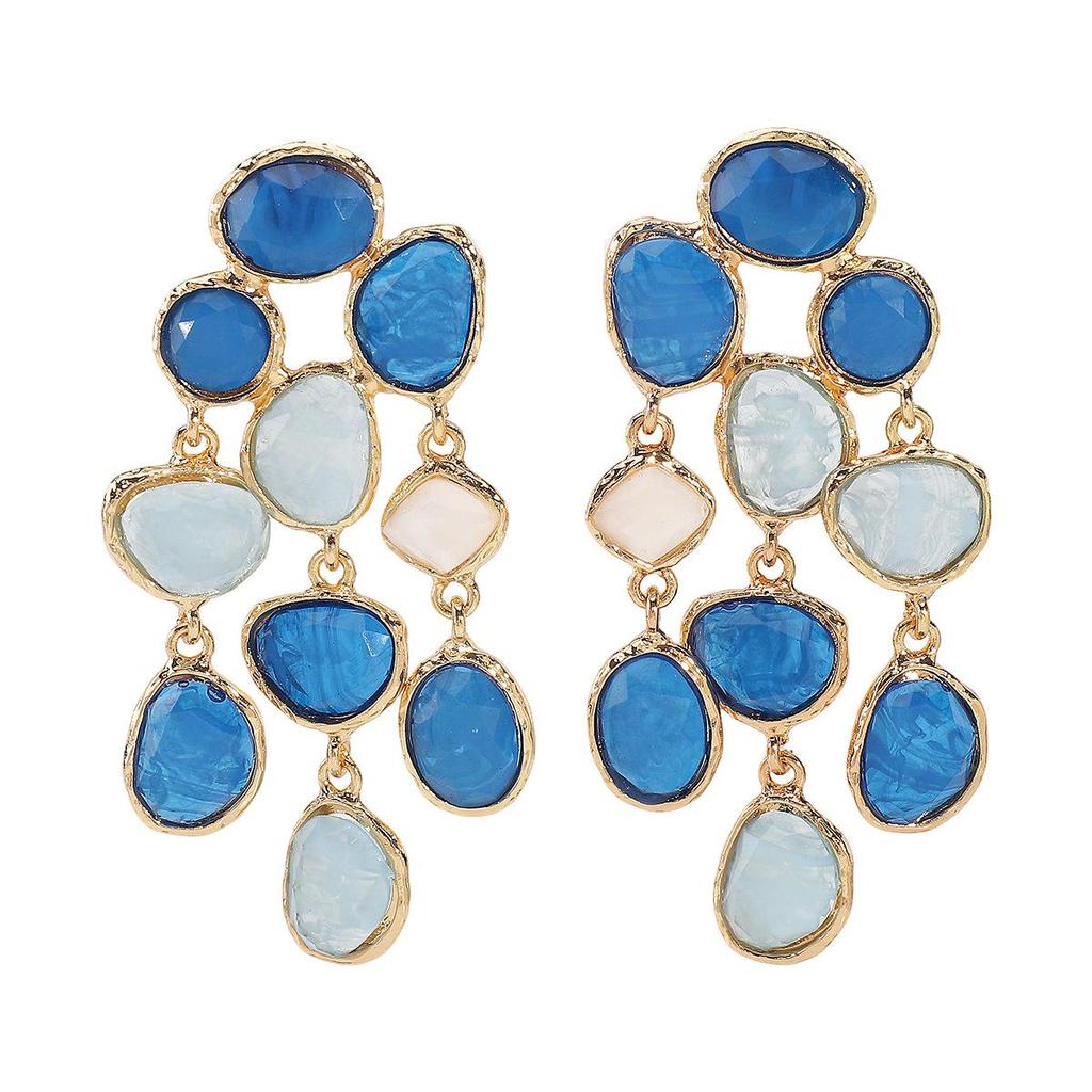 Colorful Resin Beads Tassel Drop Earrings for Women Holiday Party Jewelry Gifts