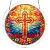 Acrylic Puzzles Curtain Decoration DIY Suncatcher Puzzle Kits with Chain 7.36 Inch for Women Men Mom Birthday Gift Home Decor