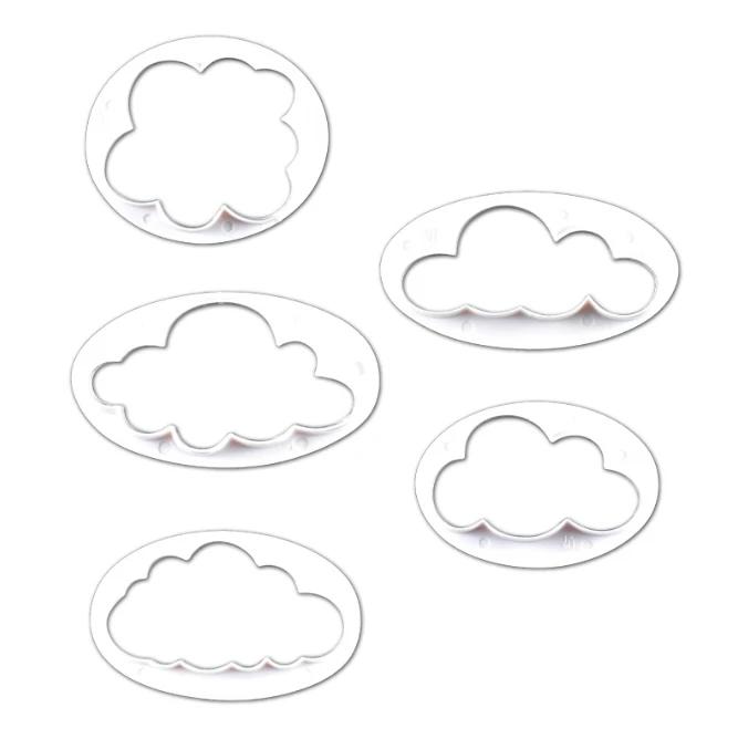 

5Pcs/set Fondant Cutter Cloud Plastic Cake Cookie Biscuit Cutter Fondant Mold Fondant Cake Decorating Tools Sugar Craft