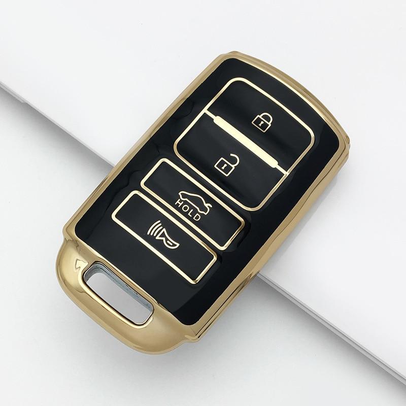 Car Key Cover for K7 K 04 Series Key TPU Material Key Case Shell Replacement Accessories Leather Cord Metal Keychain