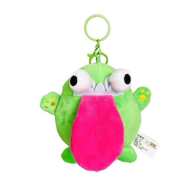 Cute Creative Plush Bulging Eye Dragon Keychain For Couples And Friends