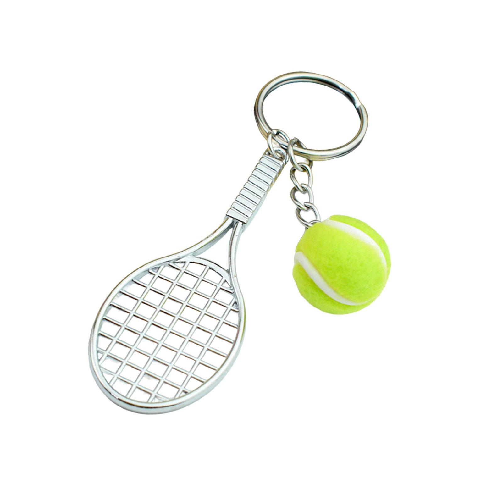 

Спортивный инвентарь Брелок в виде ракетки Веселый и практичный миниатюрный брелок-подвеска в виде ракетки для всех любителей спорта 35