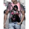 2026New Men's Cool Tattoo Girl Graphic T-Shirts Street Trend 3D Print Personality